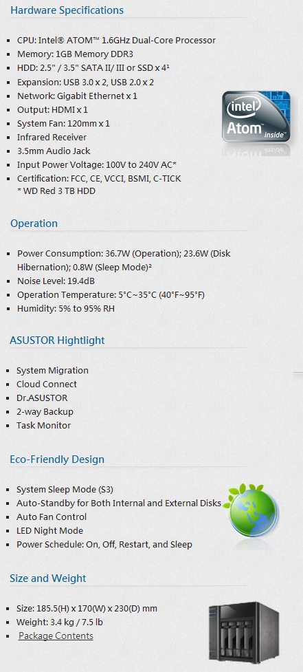 ASUSTOR AS-304T 4-Bay NAS Review 02 ASUSTOR AS-304T 4-Bay NAS Review 02