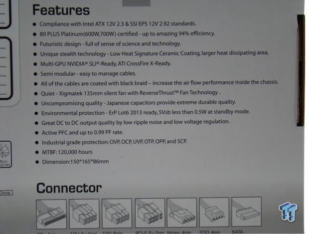 Xigmatek Vector P700 700-Watt 80 PLUS Gold Power Supply Review 06