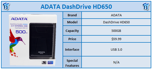 ADATA DashDrive HD650 External HDD Review