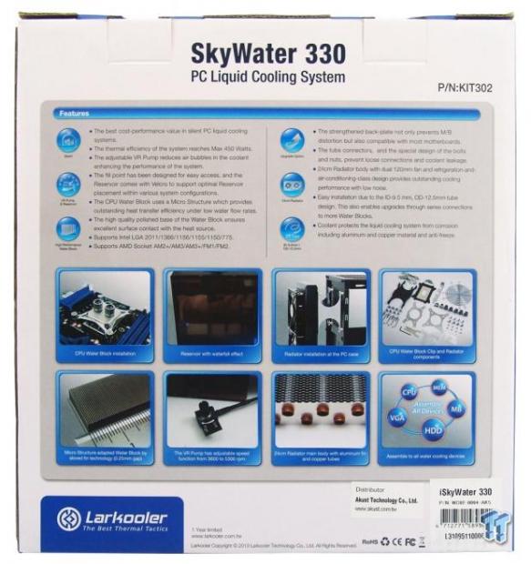 Larkooler SkyWater 330 Liquid Cooling System CPU Cooler Review 05 Larkooler SkyWater 330 Liquid Cooling System CPU Cooler Review 05