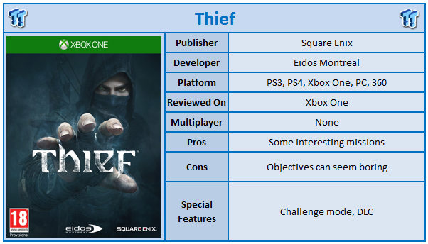 Thief xbox clearance one