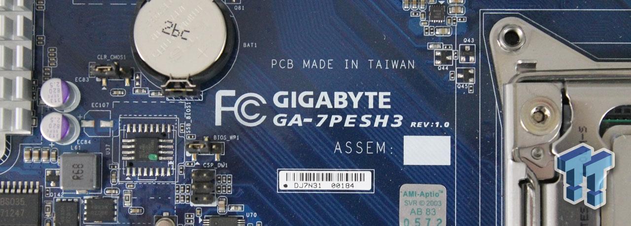 GIGABYTE GA-7PESH3 (Intel C602) Workstation Motherboard Review