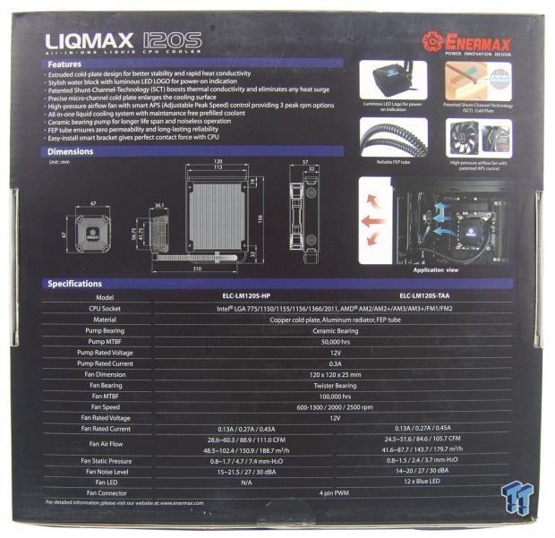 Enermax Liqtech 120S AIO Liquid CPU Cooler Review 05