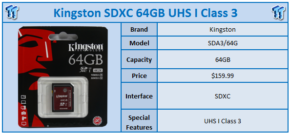 Lyrical cleaner jump Kingston 64GB SDA3 SDXC UHS I Class 3 Memory Card Review | TweakTown
