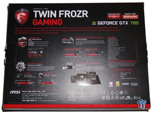 MSI GeForce GTX 780 6GB Twin Frozr Gaming OCed Video Card Review 04