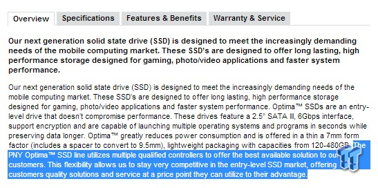PNY SandForce based Optima SSD - The Switch Side Discussed 02