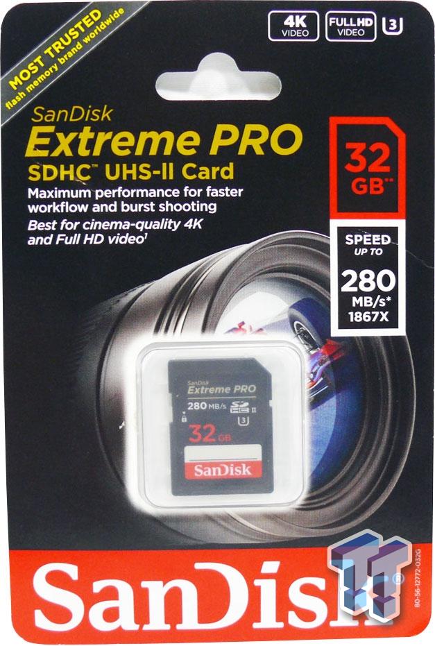 SanDisk Extreme Pro 32GB SDHC UHS II Memory Card Review