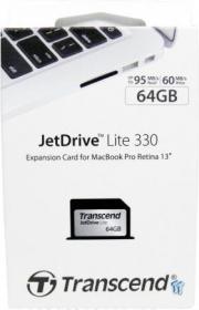 Transcend JetDrive Lite 330 64GB MacBook Expansion Memory Card 