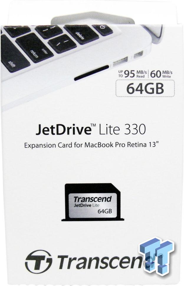 Transcend JetDrive Lite 330 64GB MacBook Expansion Memory Card Review