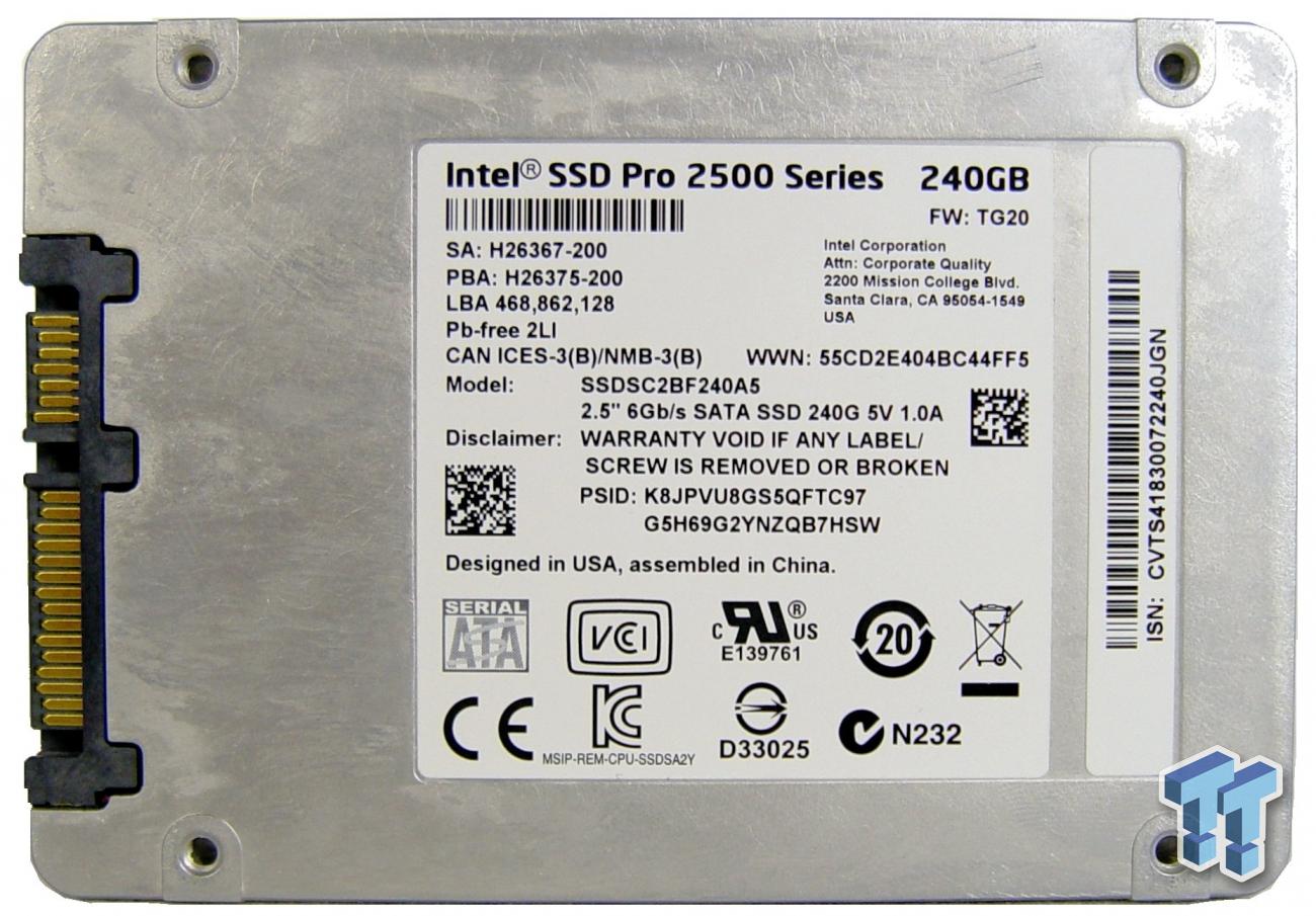 Intel SSD Pro 2500 Series 240GB Encrypted SSD Review | TweakTown