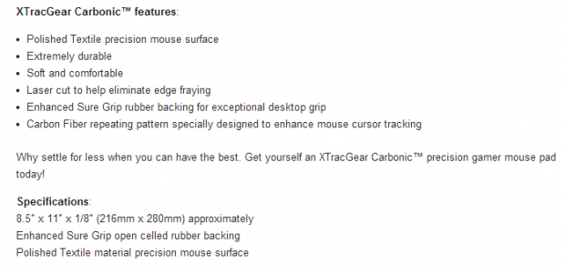 XTracGear Carbonic, Ripper and Ripper XXL Mouse Pads Review 01