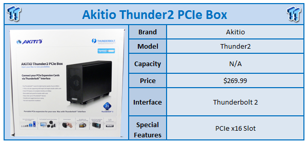 AKiTiO Thunder2 PCIe Thunderbolt 2 Expansion Chassis Review