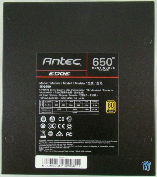 Antec EDGE 650W 80 PLUS Gold Power Supply Review 11