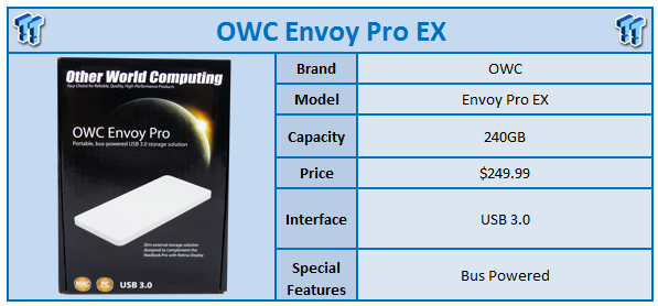 OWC 240GB Envoy Pro EX USB 3.0 Portable SSD Solution. 