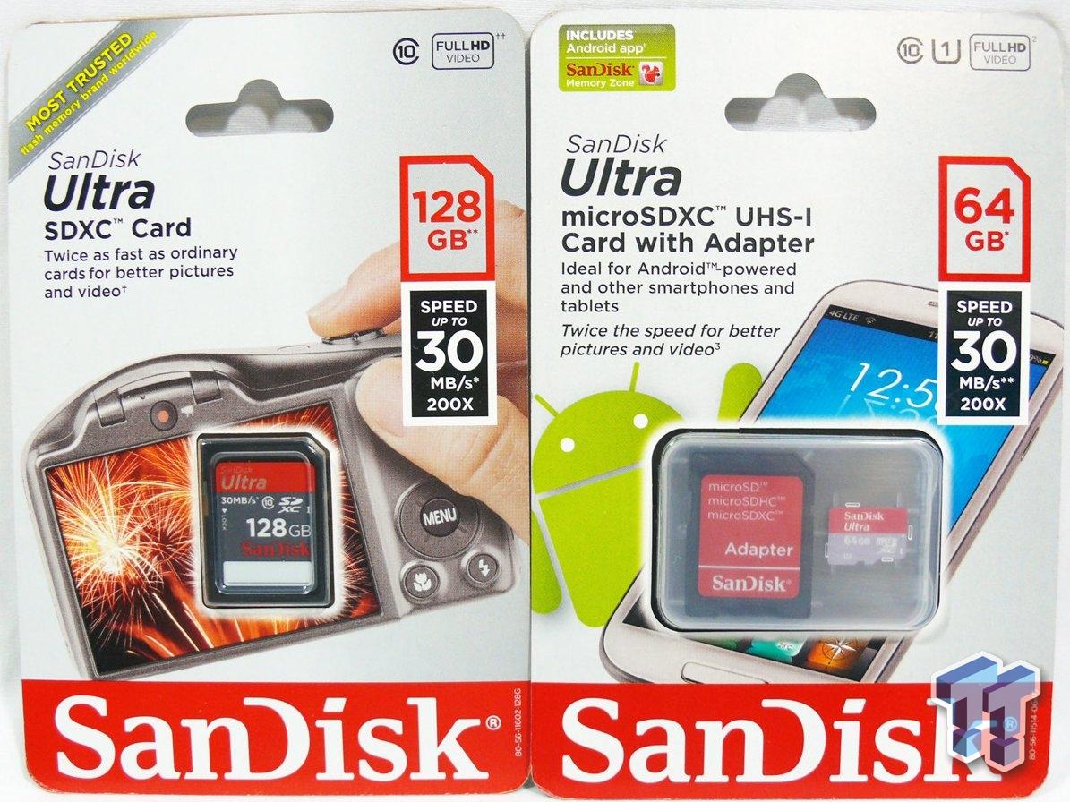 SanDisk Ultra 128GB SDXC and 64GB microSDXC Memory Cards Review
