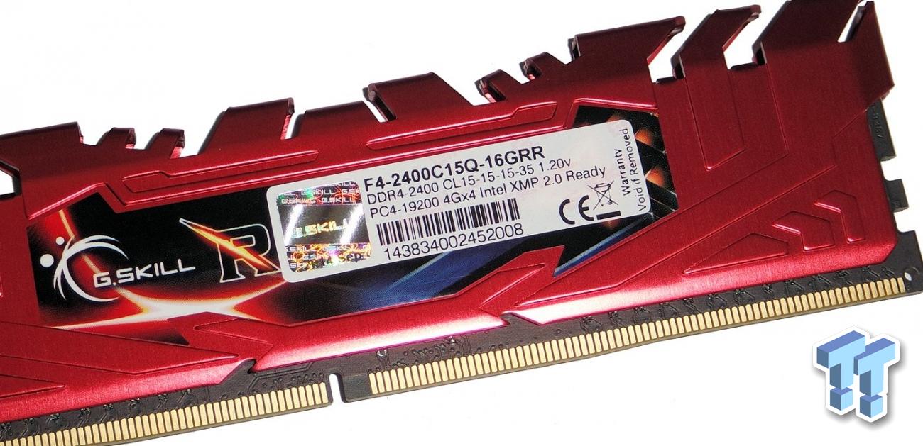 Achetez votre G.Skill RipJaws 4 Series 16 Go (2x8Go) DDR4 2400 MHz CL15 -  F4-2400C15D-16GNT au meilleur prix du web – Rue Montgallet