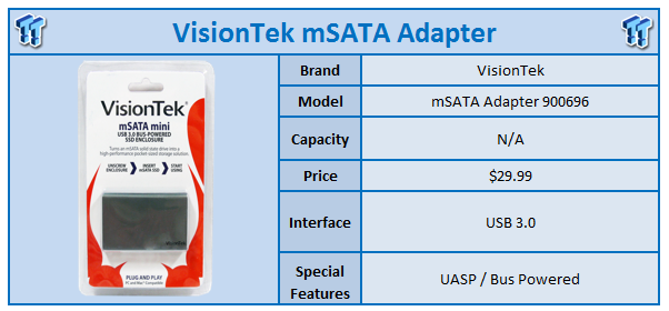 VisionTek mSATA mini to USB 3.0 Adapter Review 99 VisionTek mSATA mini to USB 3.0 Adapter Review 99