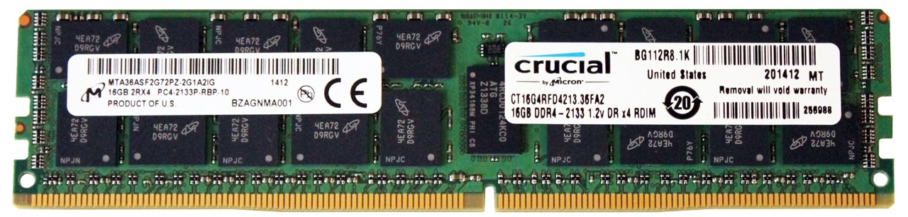 Crucial DDR4-2133 DRx4 RDIMM Memory Review - Testing up to 256GB