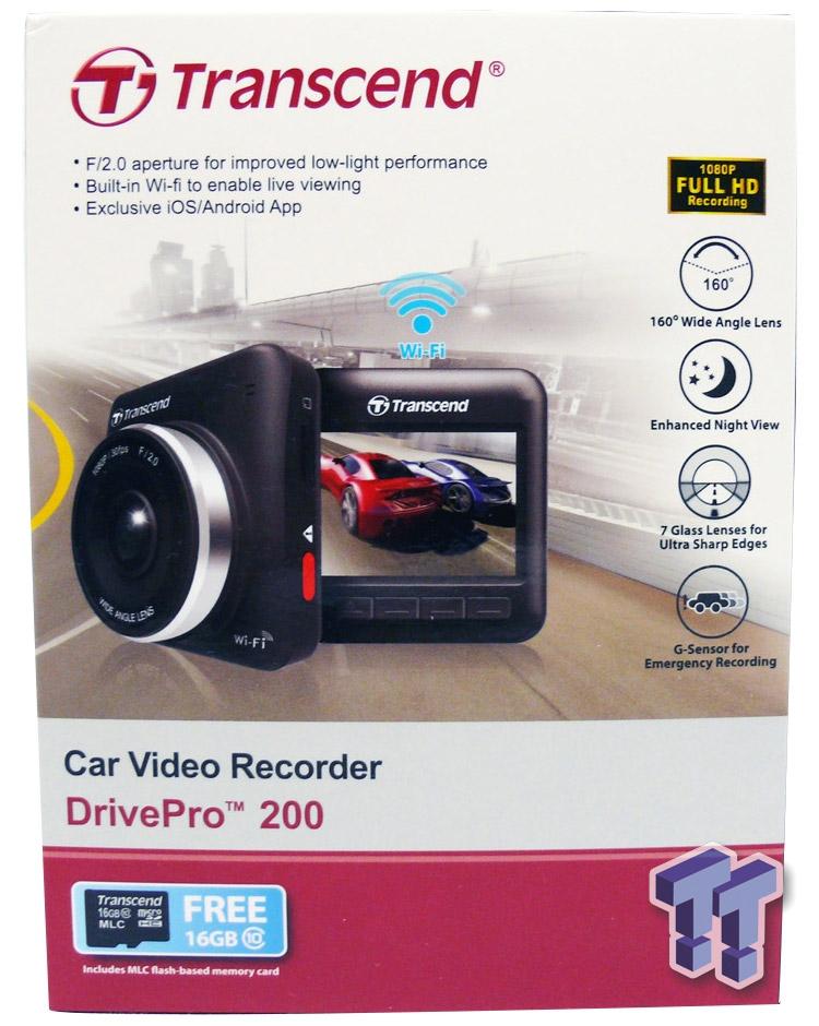 Transcend Drive Pro 200 Wi-Fi Car Video Recorder Review