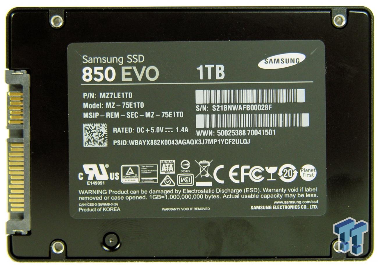 Detektiv Gå til kredsløbet Station Samsung 850 EVO 1TB 3D V-NAND SSD Review