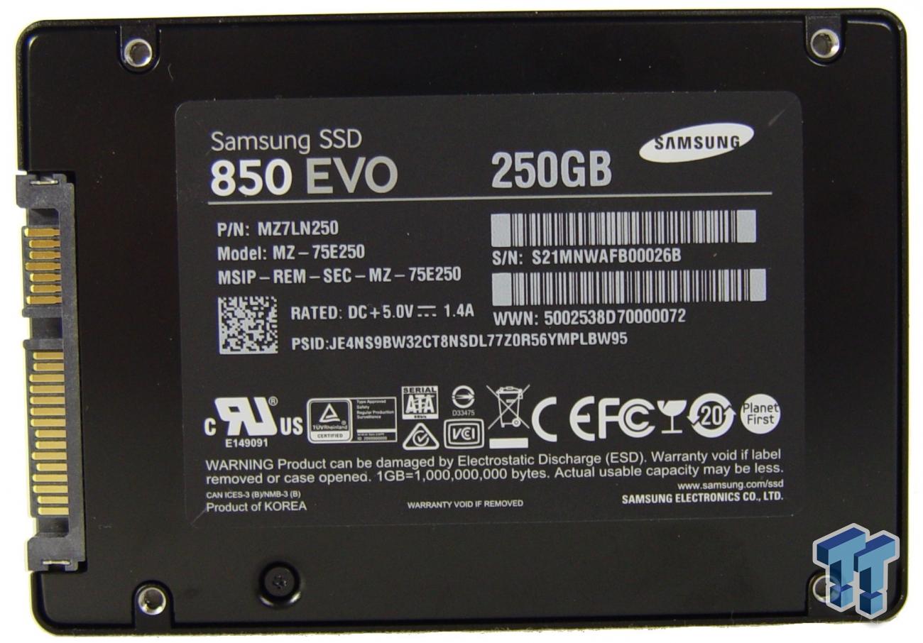 TVsæt Beliggenhed tør Samsung 850 EVO 250GB 3D V-NAND SSD Review