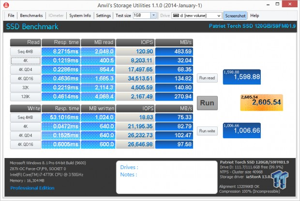 Patriot Torch 120GB SSD Review 56