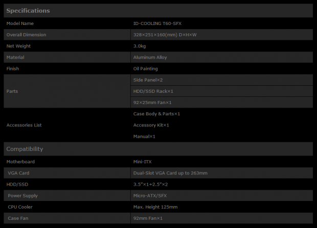 ID Cooling T60-SFX Mini Gaming Chassis Review