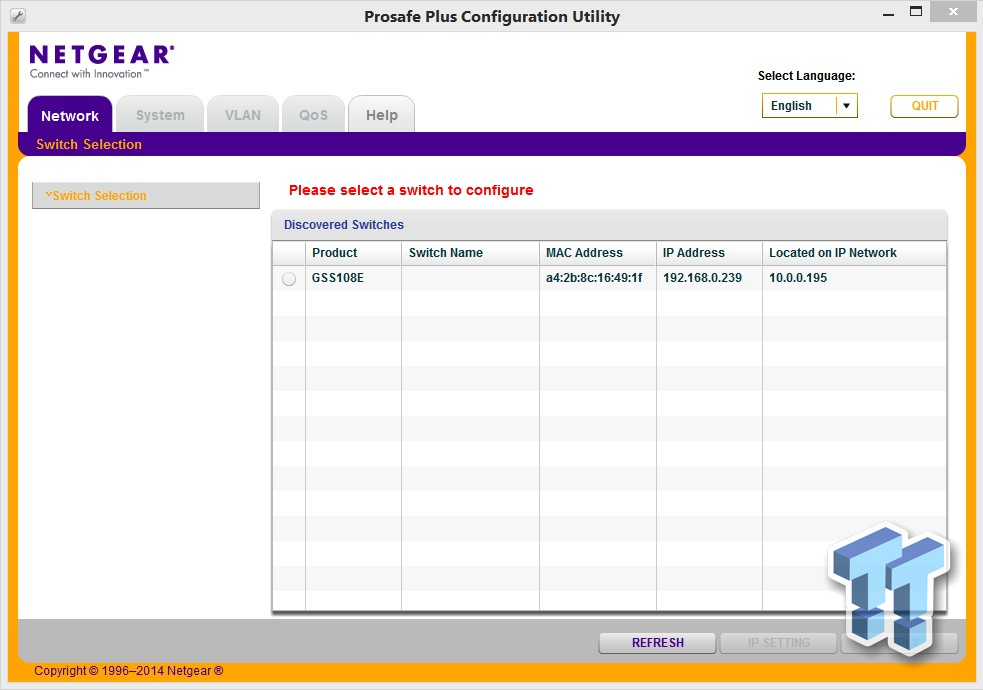 Netgear ProSAFE Click Switch (GSS108E) - CNET France
