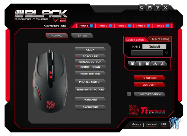 Tt Esports Black Gaming Mouse V2 Dpi