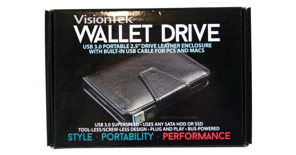 VisionTek Wallet Drive USB 3.0 Storage Enclosure Review | TweakTown