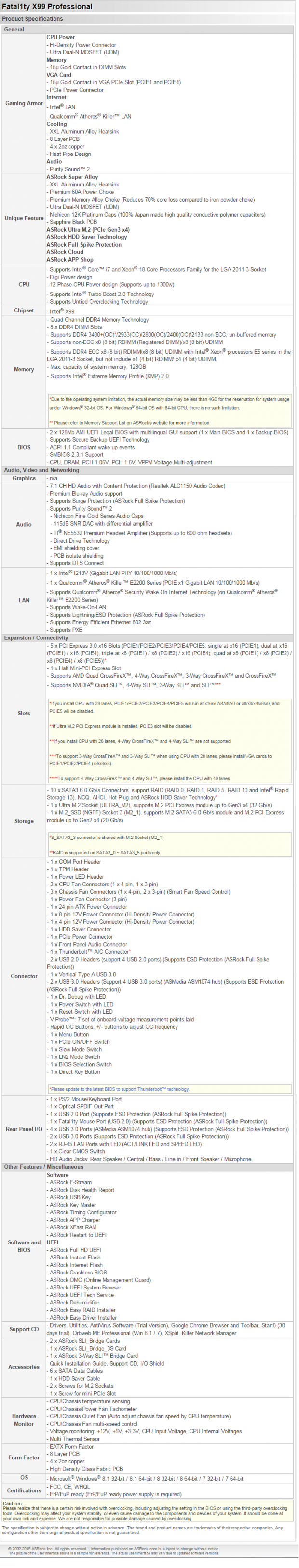 ASRock Fatal1ty X99 (Intel X99) Professional Motherboard Review 02