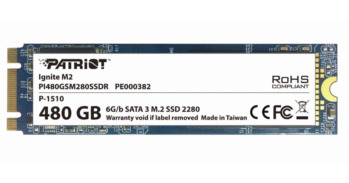 Patriot Ignite M2 480GB SATA III M.2 SSD Review | TweakTown