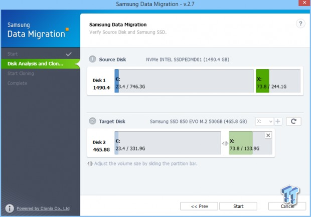 samsung data migration not recognizing ssd