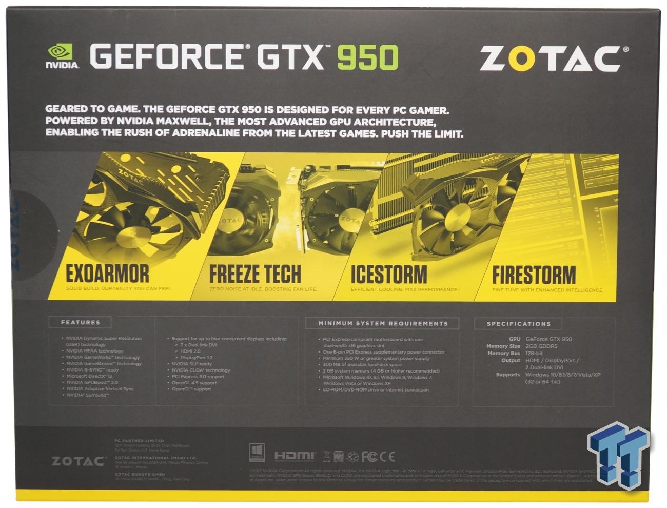 ZOTAC GeForce GTX 950 AMP! Edition Video Card Review | TweakTown