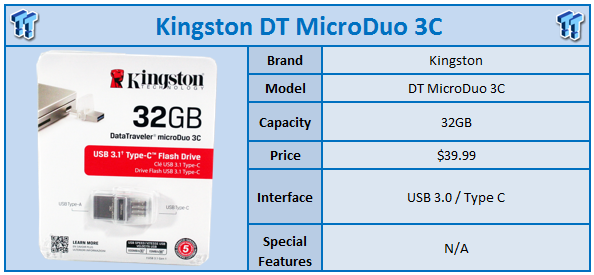 Kingston DataTraveler microDuo 3C Gen3 128 Go - Clé USB Kingston sur