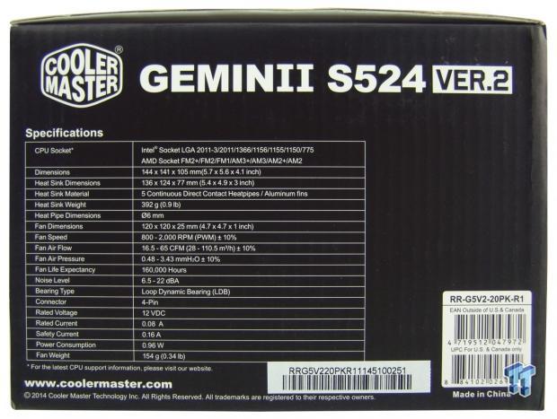 Cooler Master GeminII S524 Version 2 CPU Cooler Review 05