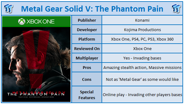 Extremistas Enciclopedia ramo de flores Metal Gear Solid V: The Phantom Pain Xbox One Review