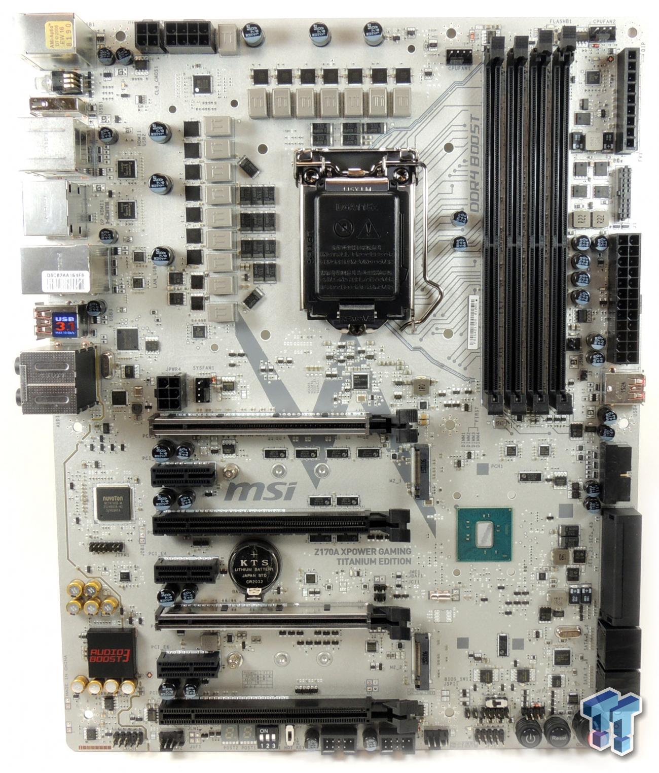 MSI Z170A XPOWER GAMING TITANIUM ED. (Intel Z170) Motherboard Review