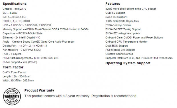 EVGA Z170 Classified (Intel Z170) Motherboard Review 02