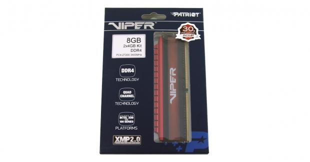 Patriot Memory Viper 4 DDR4-3400 8GB Dual-Channel Memory Kit Review