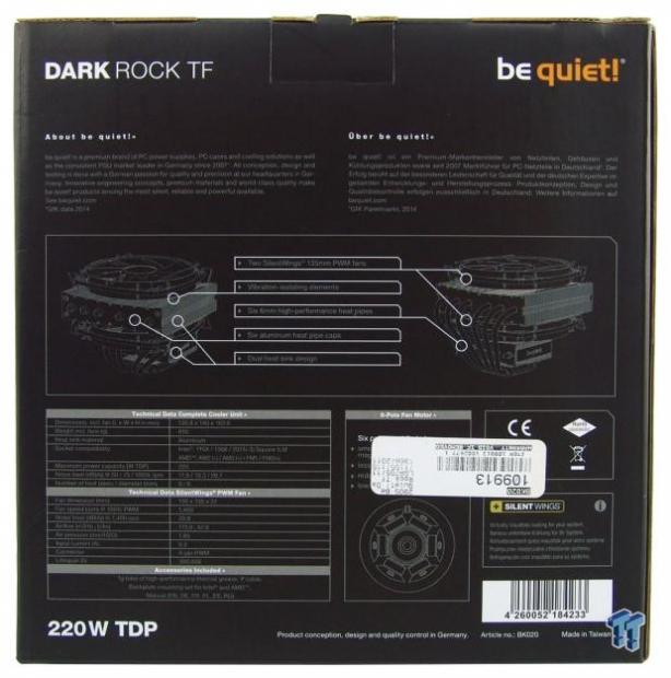 be quiet! Dark Rock TF Top Flow CPU Cooler Review 04