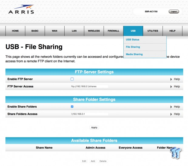 Arris Surfboard SBR-AC1750 Wireless Router Review 14