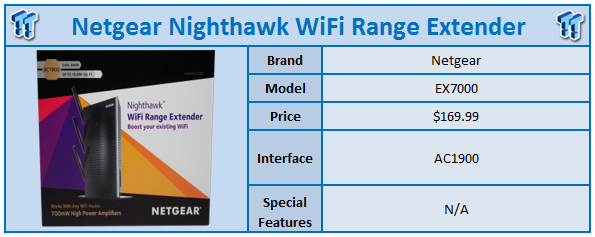 Nighthawk EX7000 – AC1900 Dual-band WiFi Mesh Extender