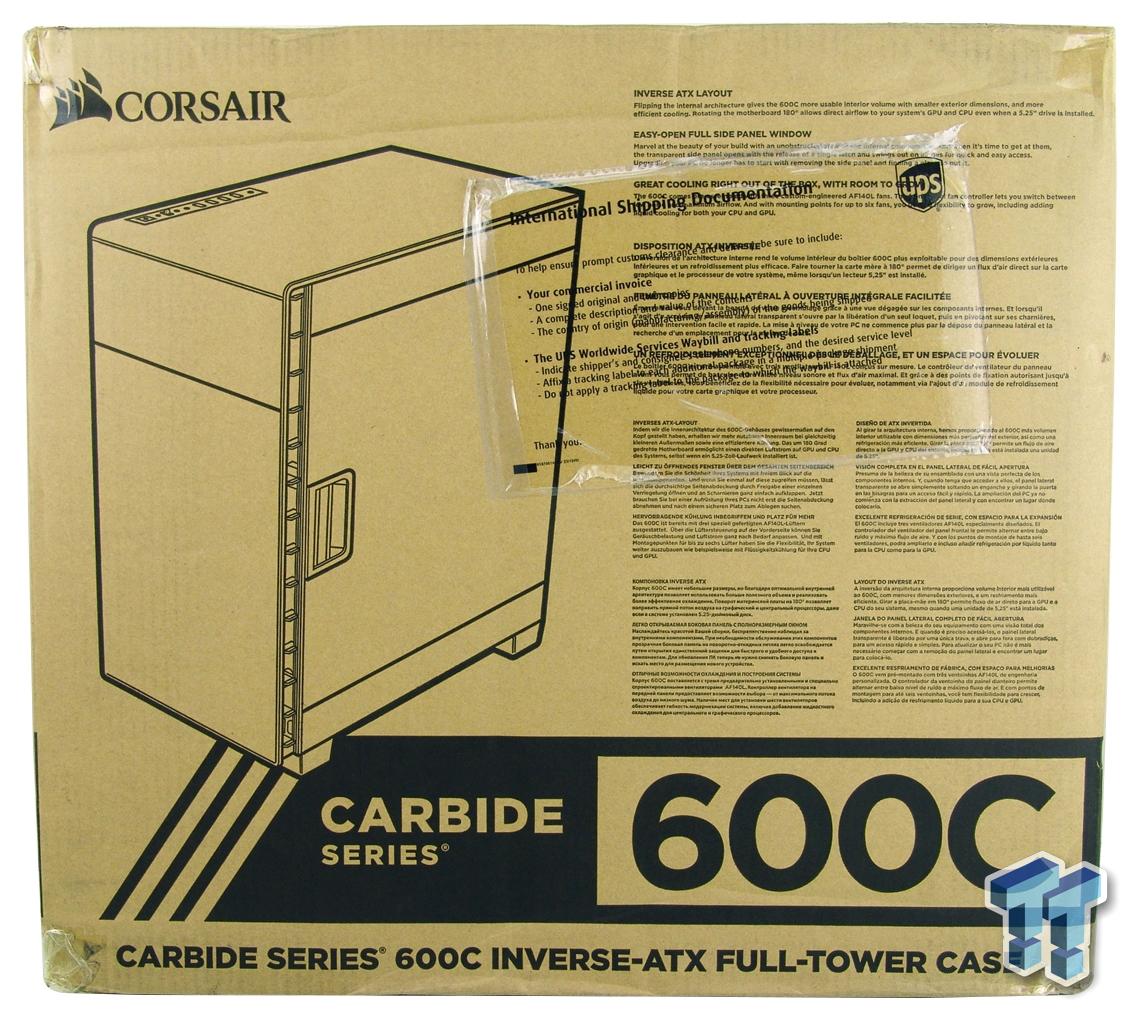 Begivenhed Fest Vedhæft til Corsair Carbide Clear 600C Inverse ATX Full-Tower Chassis Review