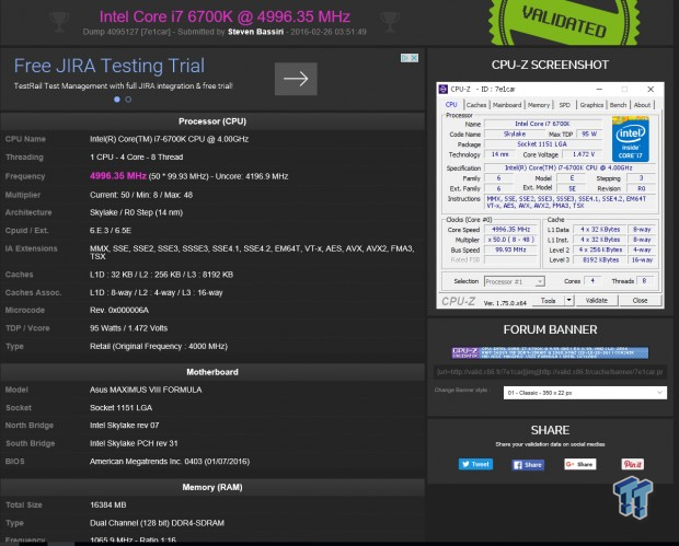 ASUS ROG Maximus VIII Formula (Intel Z170) Motherboard Review 83