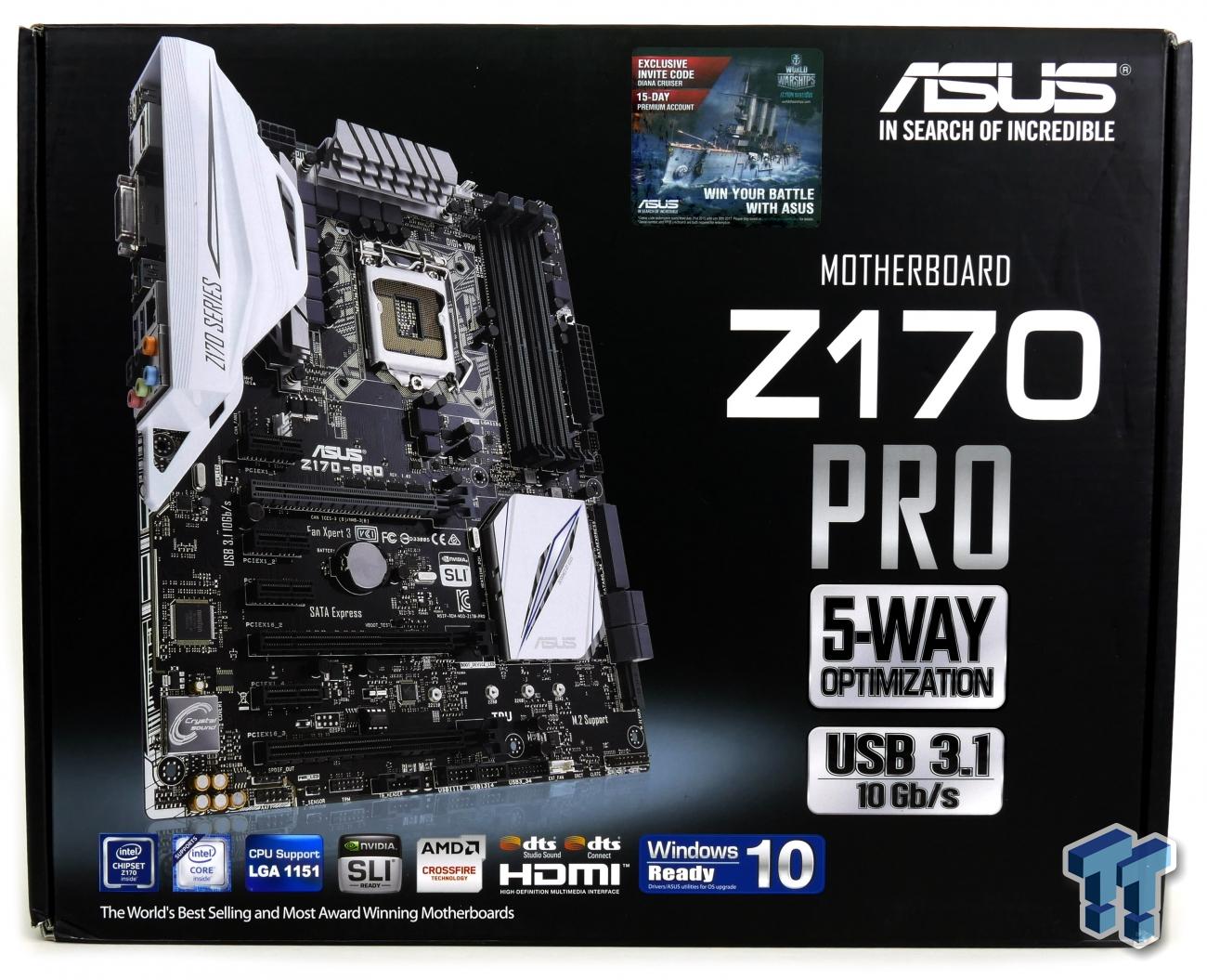 familie ensidigt pædagog ASUS Z170-PRO (Intel Z170) Motherboard Review