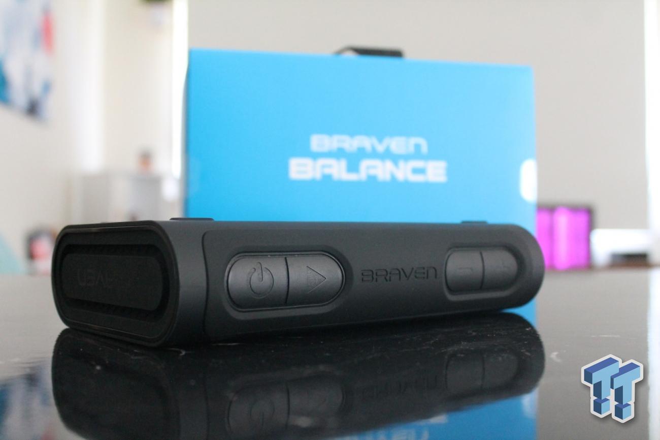 Braven Balance Wireless Bluetooth Speaker with Built In Power Bank Sunset  BALOGG