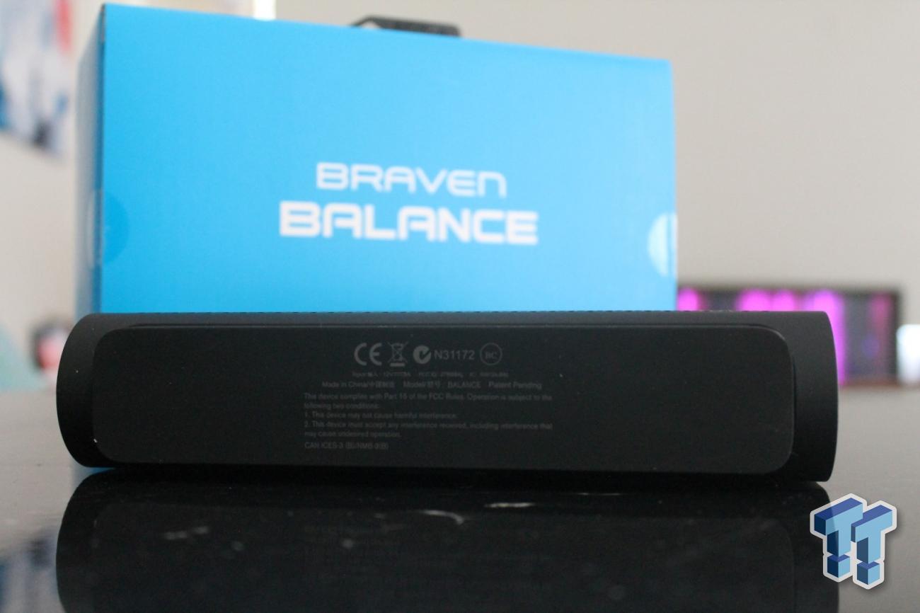 Braven Balance Wireless Bluetooth Speaker with Built In Power Bank  Periwinkle BALPGG