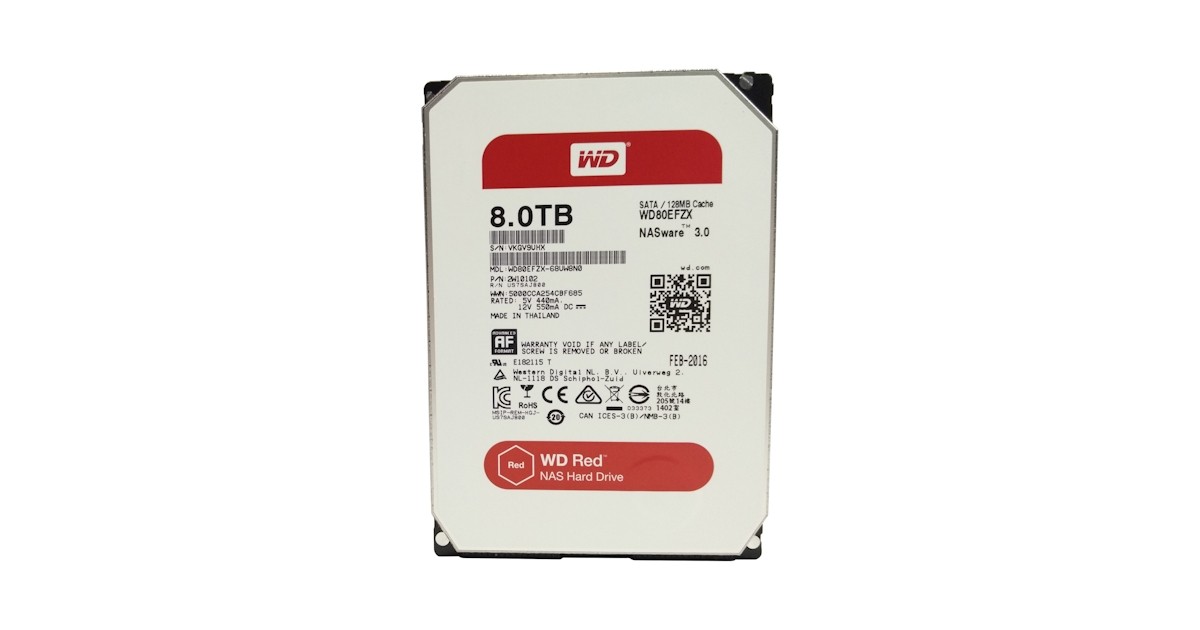 WD Red 8TB Helium-Filled WD80EFZX NAS HDD Review