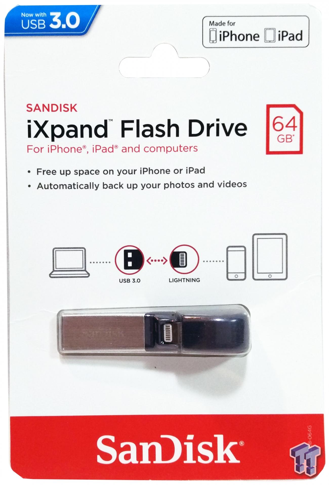 SANDISK Pendrive Para iPhone / iPad Usb 3.1 Sandisk Ixpand 64gb